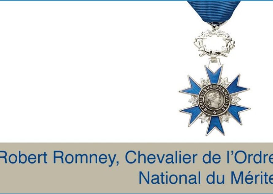 Saint-Martin. Monsieur Robert Romney a été fait Chevalier de l’Ordre National du Mérite