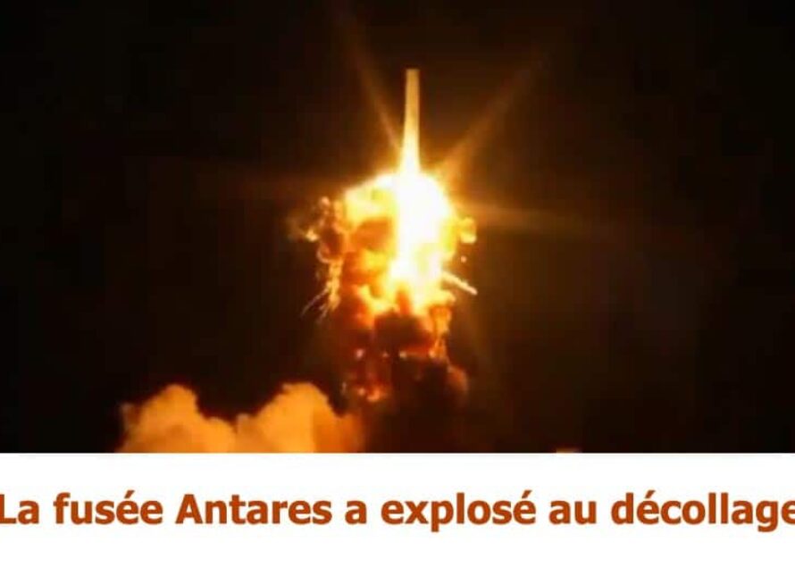 La fusée Antares de la société américaine Orbital Sciences explose au décollage