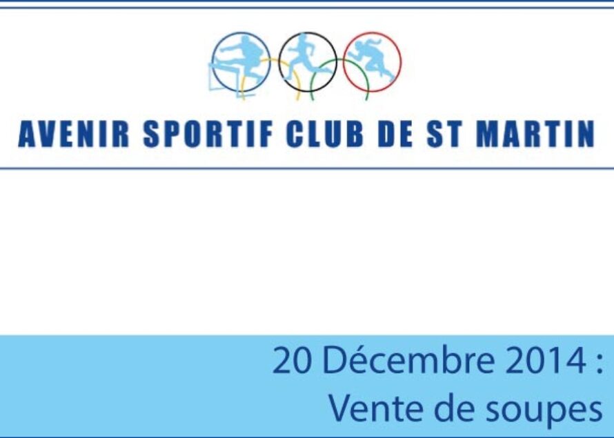 Saint-Martin :  Vente de soupes de l’Avenir Sportif Club