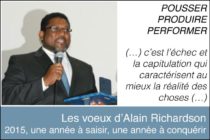 POUSSER – PRODUIRE – PERFORMER : les vœux d’Alain Richardson, ancien Président de la Collectivité