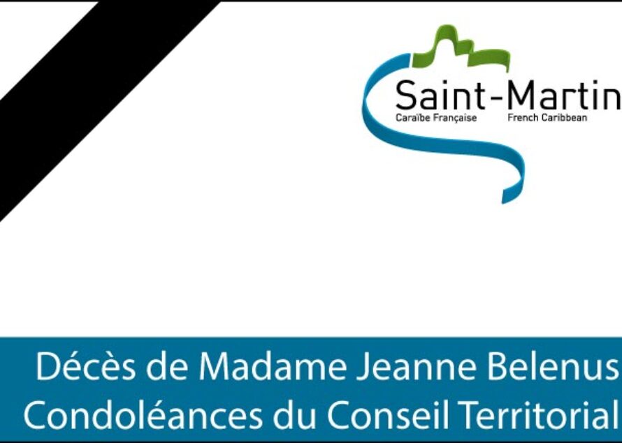 Condoléances du Conseil Territorial de la Collectivité de Saint-Martin