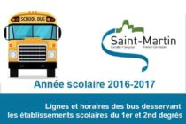 Saint-Martin : Lignes et horaires des bus desservant les établissements scolaires du 1er et 2nd degrés pour l’année scolaire 2016-2017