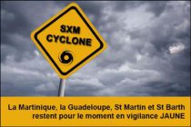 SXMCYCLONE : La Martinique, la Guadeloupe, St Martin et St Barth restent pour le moment en vigilance JAUNE pour mer dangereuse à la côte, conséquence de Matthew.