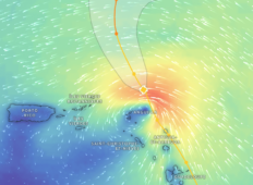 Météo Cyclonique : Tammy s’éloigne des îles du nord