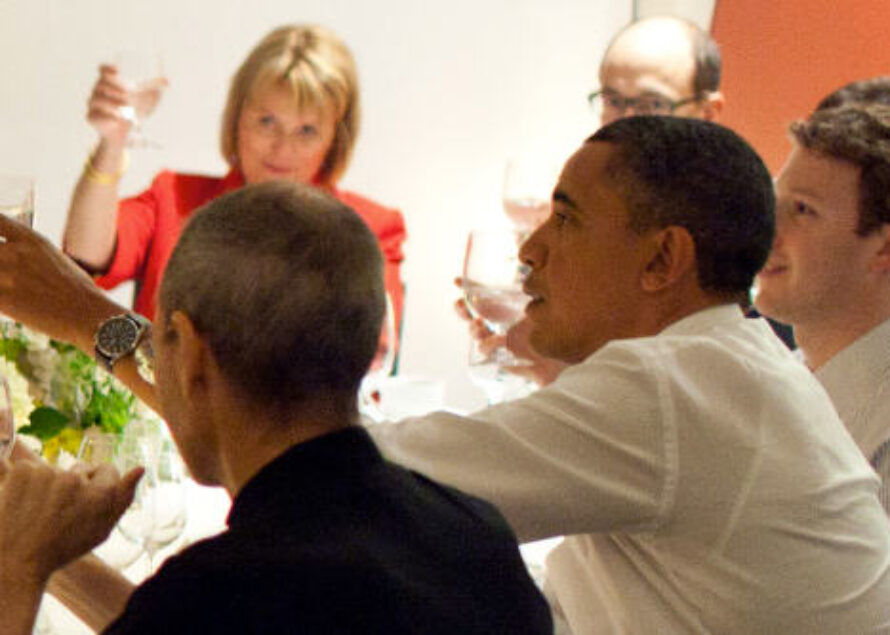 Barack Obama au dîner IT : Entre Mark Zuckerberg et Steve Jobs
