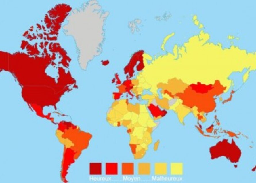 La carte mondiale des pays “heureux” et la réalité des habitants