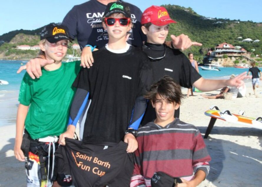 Déplacement des jeunes windsurfers du Club à St Barth