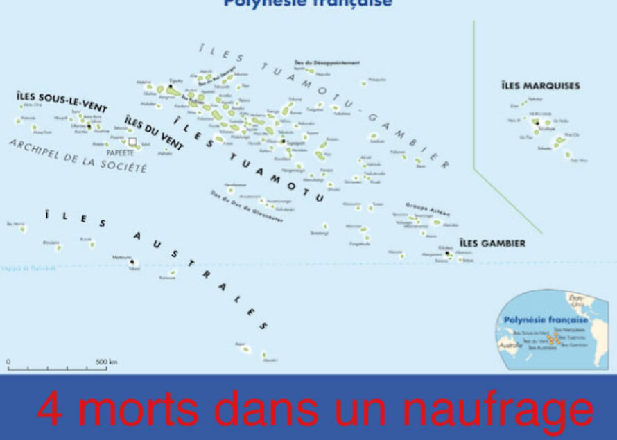 Polynésie : Au moins quatre morts dans un naufrage