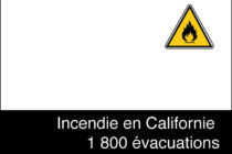 Incendie en Californie : Plusieurs blessés et 1 800 évacuations