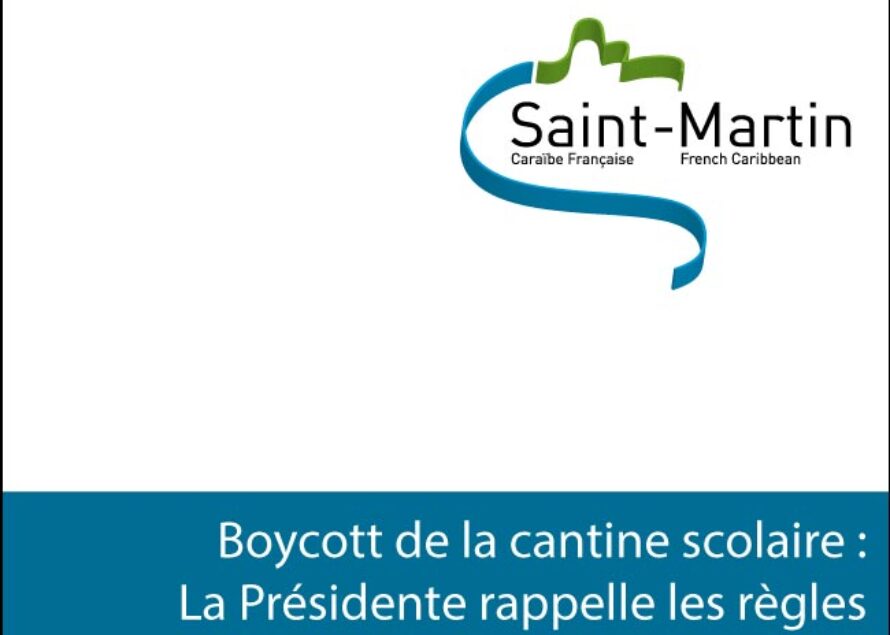 Saint-Martin : communiqué de la Collectivité relatif à la cantine scolaire
