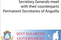 Sint Maarten : Secretary Generals meet with their counterparts Permanent Secretaries of Anguilla
