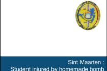 Sint Maarten : Student injured by homemade bomb