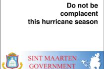 Sint Maarten: Do not be complacent this hurricane season; Still 11 weeks to go