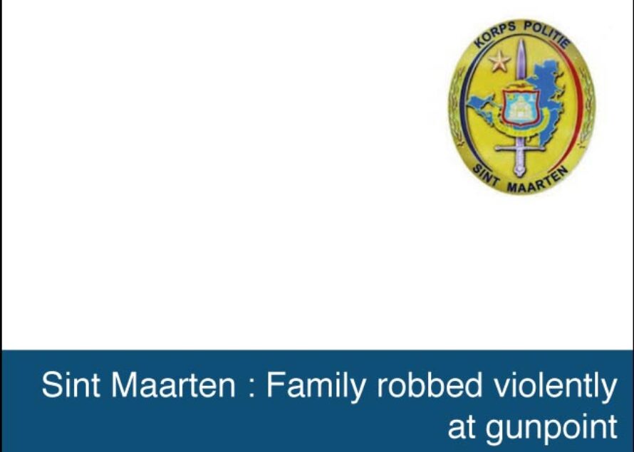 Robbery. Family robbed violently at gunpoint