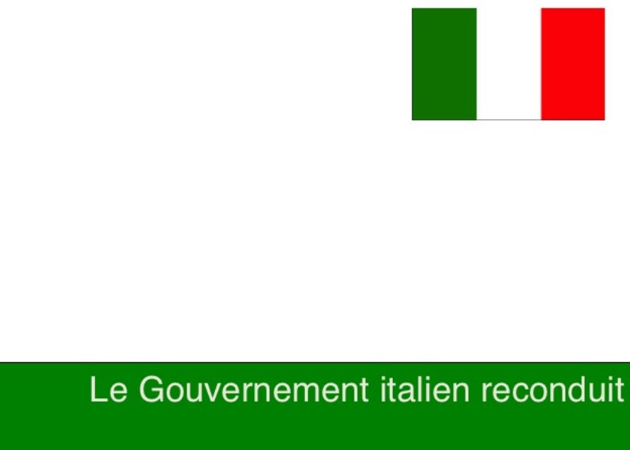 Italie. Vote de confiance au Gouvernement