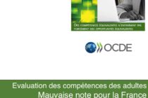 Compétences. Les résultats de l’évaluation par l’OCDE sont disponibles