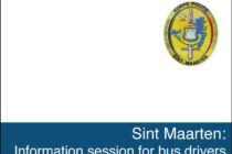 Sint Maarten. Information session for bus drivers for the upcoming Holiday Season