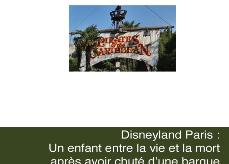 France. Un enfant grièvement blessé dans un accident à Disneyland Paris