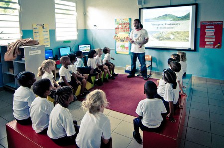 Les maternelles de Sister Regina Primary School découvrent comment la faune est venu à Saint-Martin