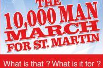 Saint-Martin. 10.000 Man March for Saint-Martin