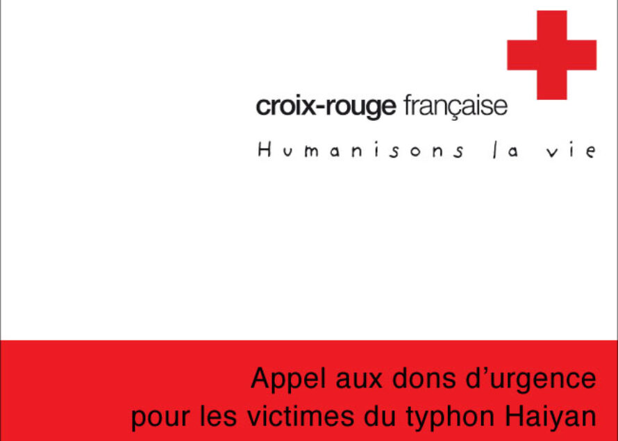 Typhon Haiyan. la Croix-Rouge française lance un appel à dons