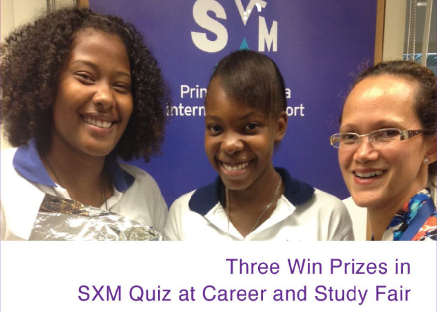 Sint Maarten. Three Win Prizes in SXM Quiz at Career and Study Fair