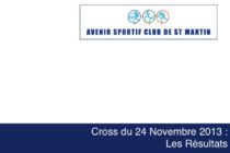 Saint-Martin. Résultats du cross Avenir Sportif