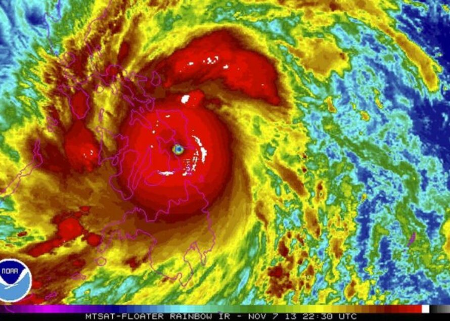 Philippines. Le super typhon Haiyan frappe à plus de 275 km/h