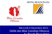 Saint-Martin. Les Miss Caraïbes Hibiscus défilent au Beach Plaza