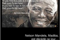 Nelson Mandela est mort…