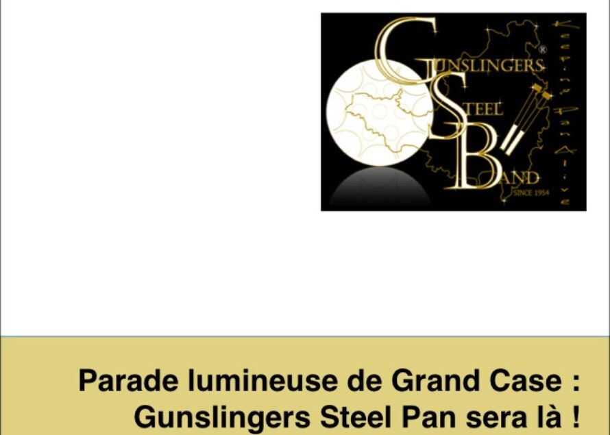 Saint-Martin. GUNSLINGERS STEEL-PAN prend à la parade lumineuse de Grand Case