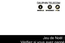 Saint-Martin. Jeu SMS de Noël DAUPHIN TELECOM