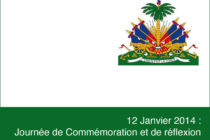 Haïti. 12 janvier 2014, journée de commémoration et de réflexions