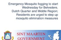 Sint Maarten. Emergency Mosquito fogging to start Wednesday