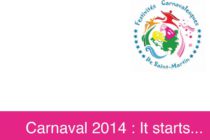 Carnaval. Première pré-parade Dimanche 9 Février