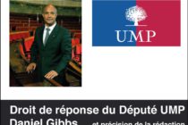 Politique. Droit de réponse du Député UMP Daniel Gibbs au communiqué de Presse de la Section PS de Saint-Martin
