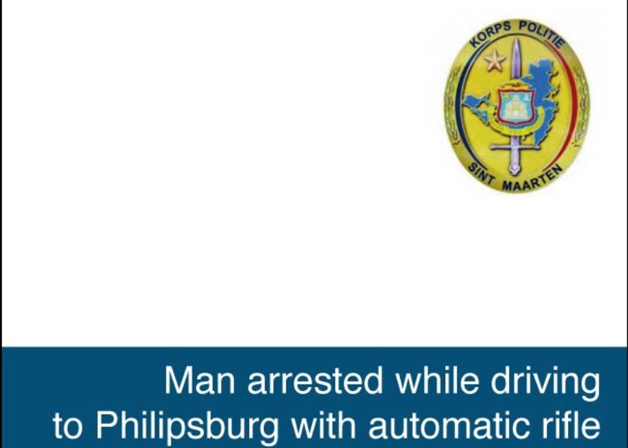 Sint Maarten. Man arrested with automatic rifle