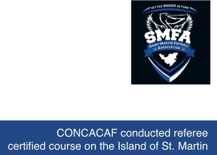 Football. CONCACAF referee course on the Island of St. Martin.