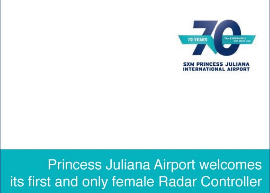 Sint Maarten. First SXM Female Radar Controller