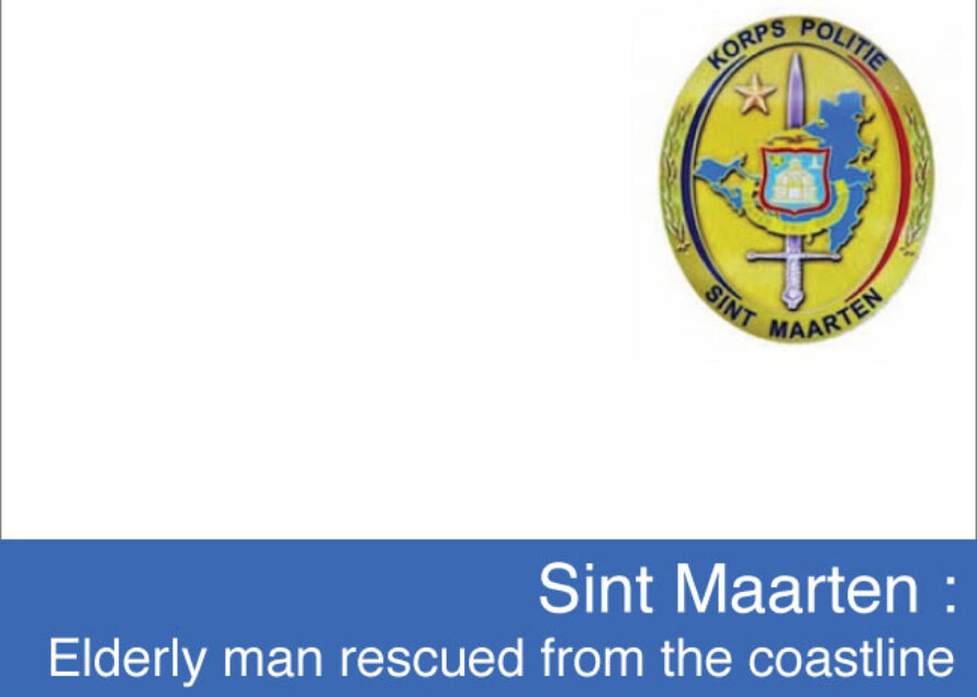 Sint Maarten. Elderly man rescued from the coastline