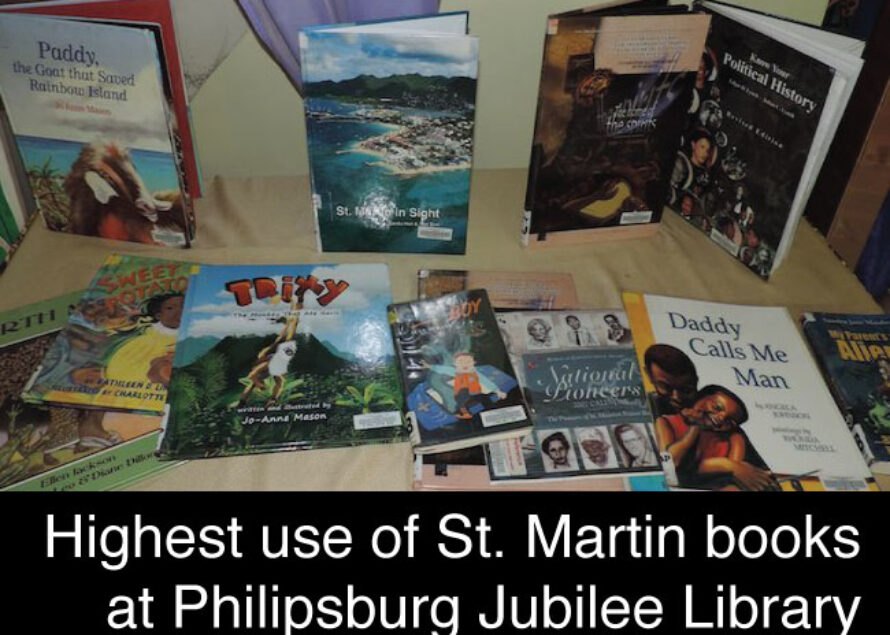 Literature. Highest score for St. Martin books at Philipsburg Jubilee Library in February