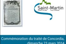 Saint-Martin. Commémoration du traité de Concordia, dimanche 23 mars 2014