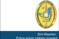 Sint Maarten. Police arrest robbery suspect