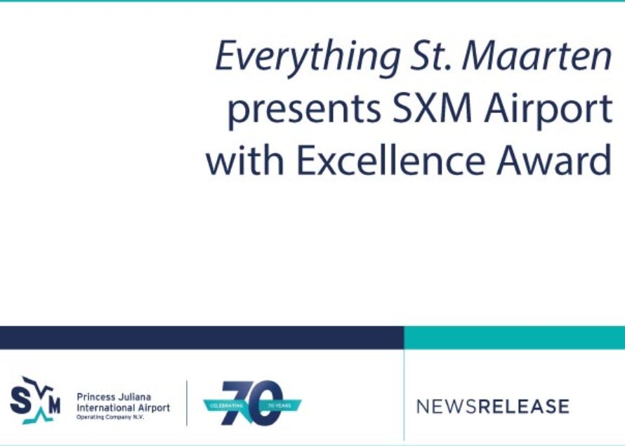 Sint Maarten. Everything St. Maarten presents SXM Airport with Excellence Award