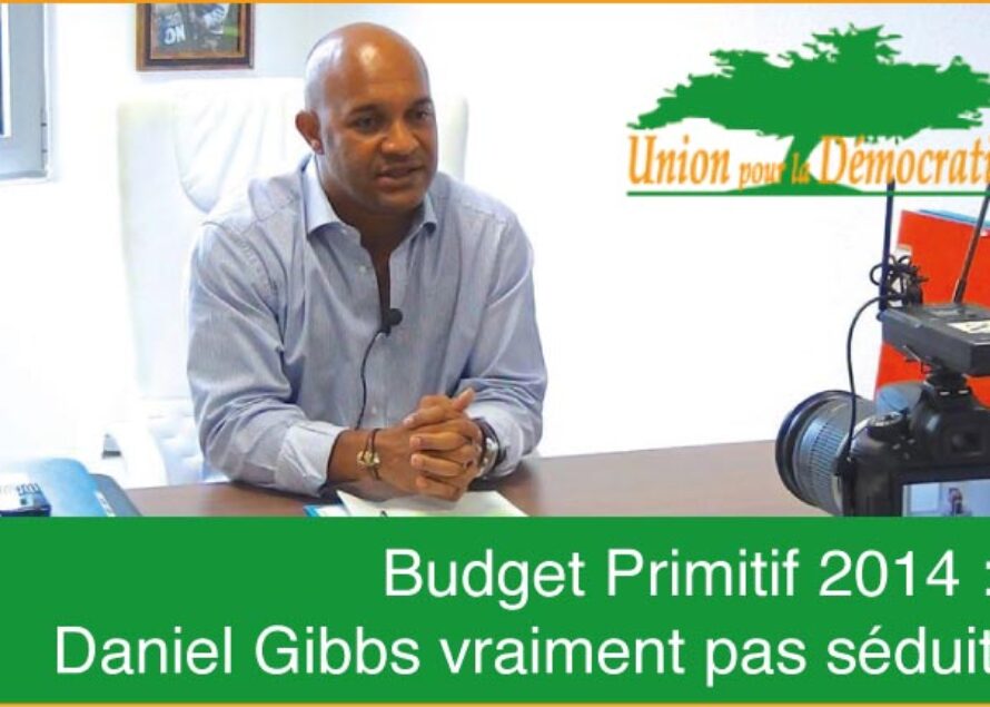 Budget. Daniel Gibbs n’est pas en phase avec le budget primitif 2014 présenté au Conseil Territorial du 27 mars 2014