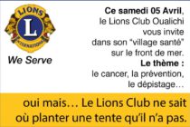 Saint-Martin. Ce samedi, le Lions Club Oualichi aimerait beaucoup pouvoir déployer son “village santé” dédié à la prévention du cancer…