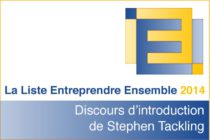 CCISM. Discours de Stephen Tackling à l’occasion du lancement de la liste “Entreprendre Ensemble 2014”