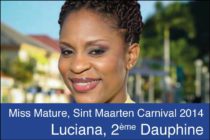 Carnival. Luciana Raspail, 2ème dauphine à l’élection de miss mature 2014