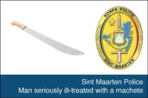 Police report. Man seriously ill-treated with a machete