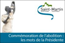 Saint-Martin. Commémoration de l’abolition de l’esclavage – 27 mai 2014, discours de la Présidente Aline Hanson